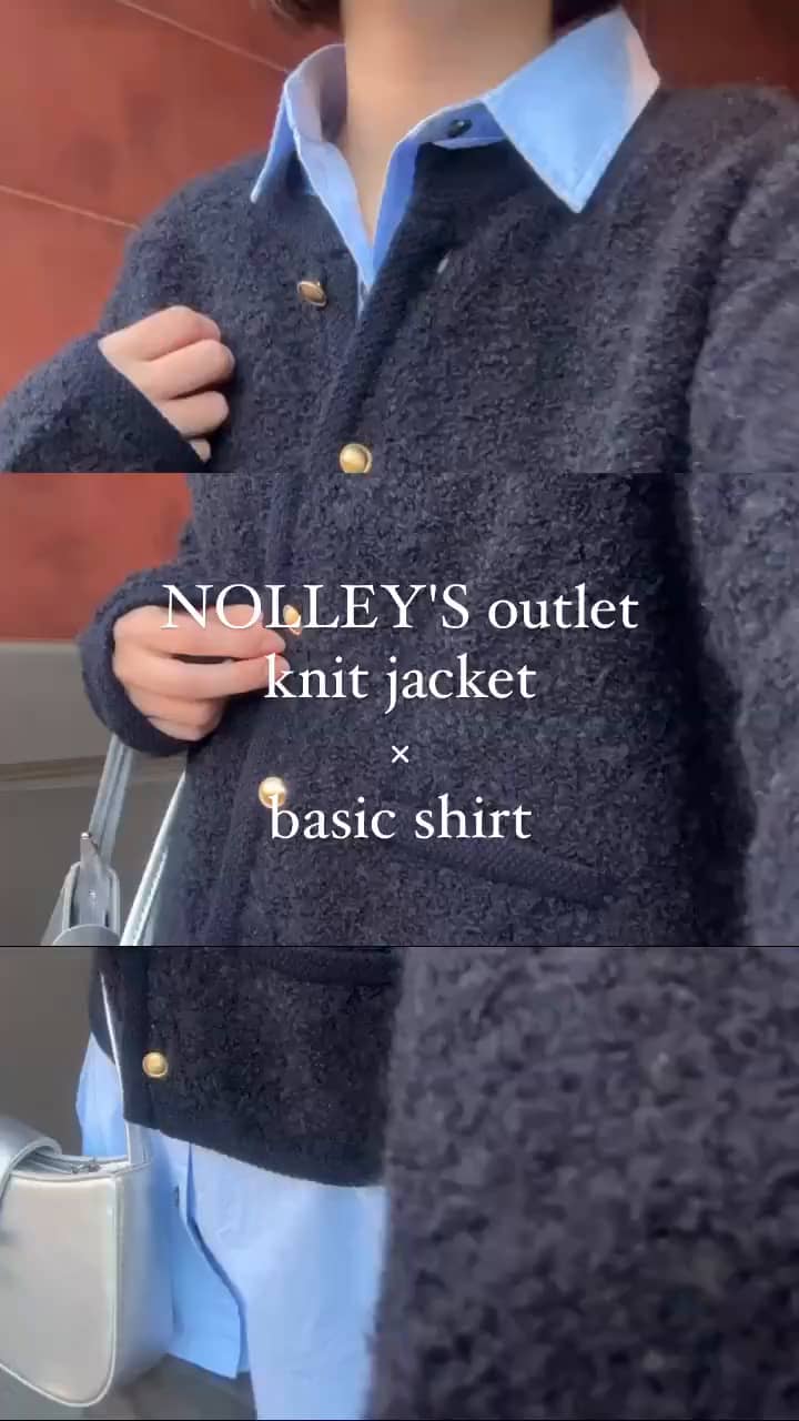 2025.01.10 \シャツレイヤード×ニットジャケットコーデ/ サムネイル画像