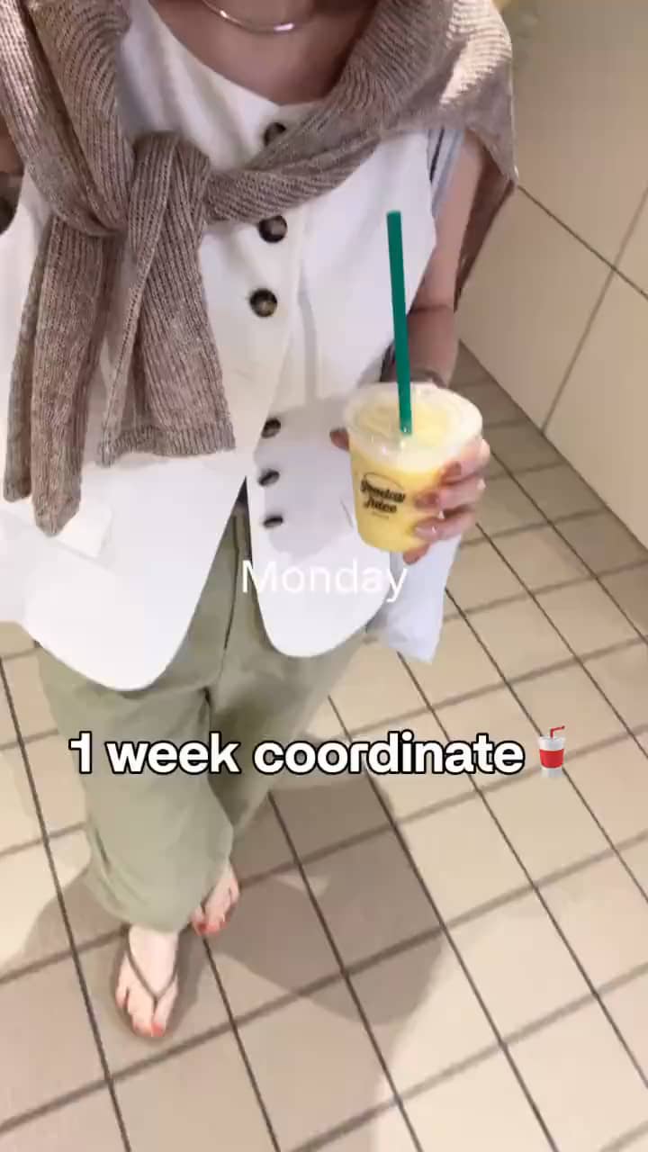 2026.07.09 🥤1週間コーデ/1 weekcoordinate サムネイル画像