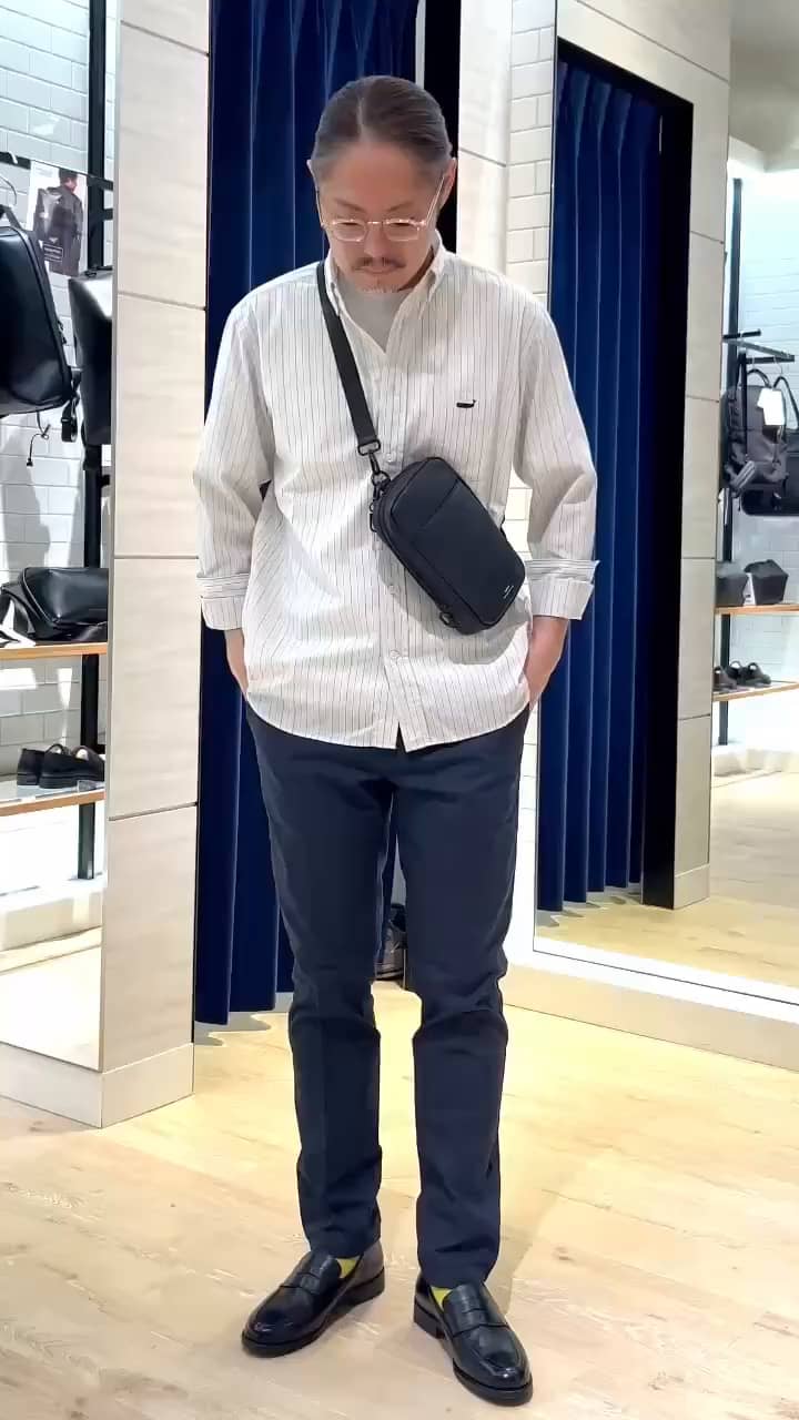 2025.03.14 クジラ刺繍シャツを使ったシャツコーデ サムネイル画像