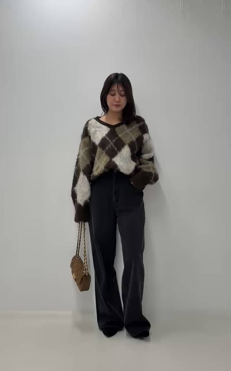 2025.10.20 【ふわもこ素材で季節感アップ✨主役級アーガイルニット】 サムネイル画像