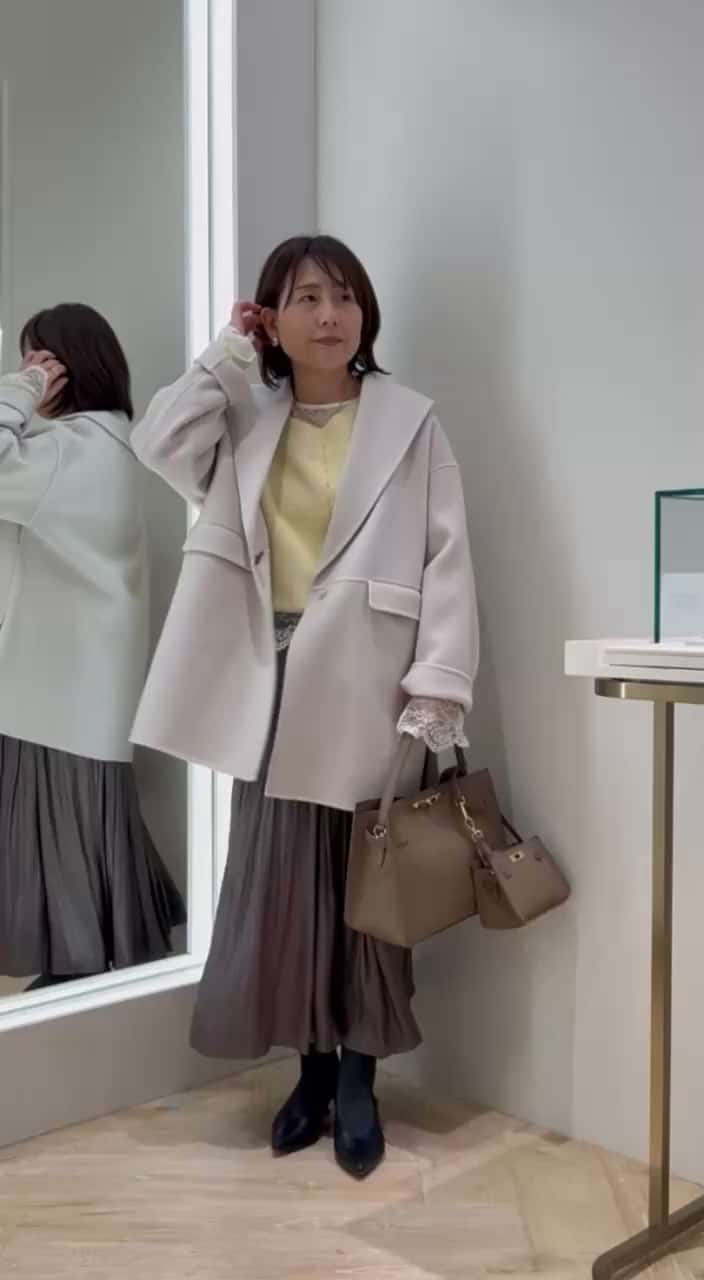 2025.10.28 昨年も人気のリバーショールコート着回しコーデ サムネイル画像