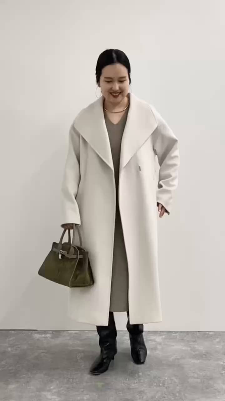 2025.10.29 アンゴラビーバーベルテッドロングコート サムネイル画像