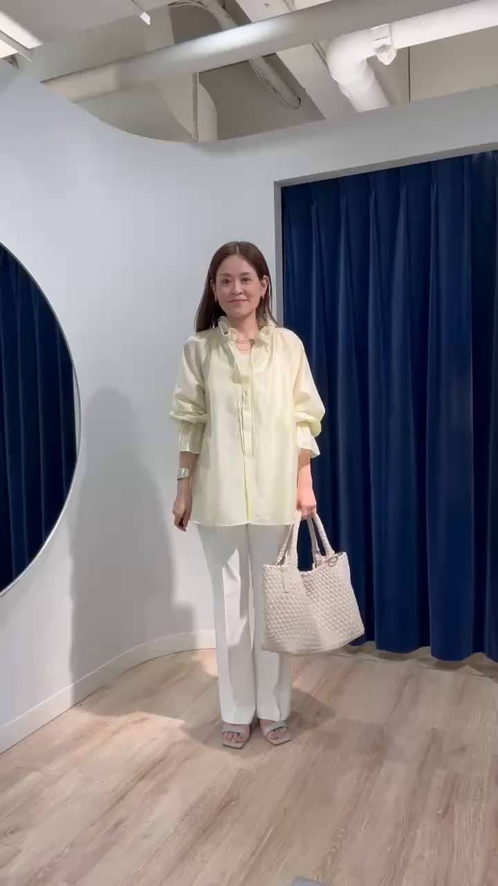 2026.04.06 ウォッシャブルシアーオーガンジーフリルネックブラウス🌿  サムネイル画像