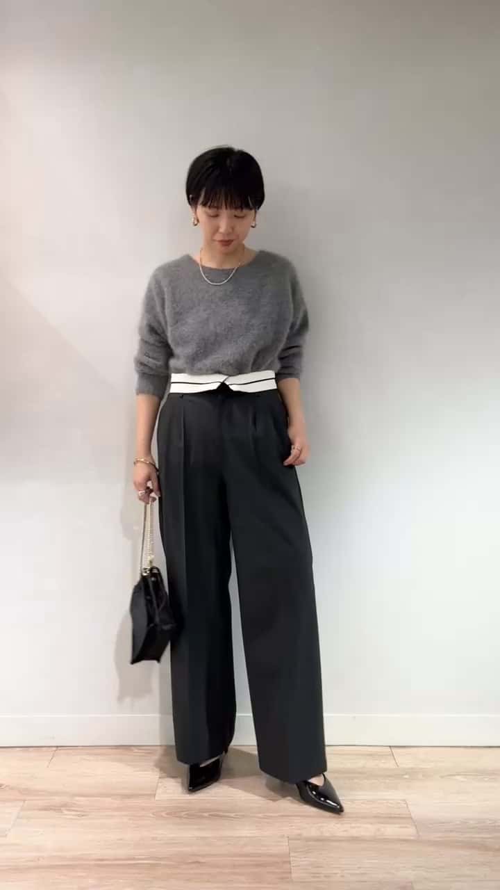 2024.11.08 ヘアリーニットコーディネート🤍 サムネイル画像