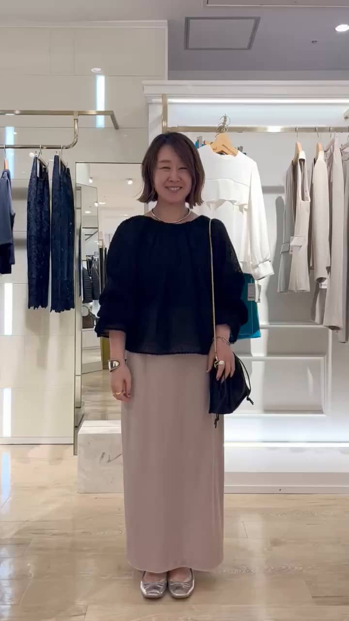 2024.09.25 カットジャガード両前ブラウス サムネイル画像