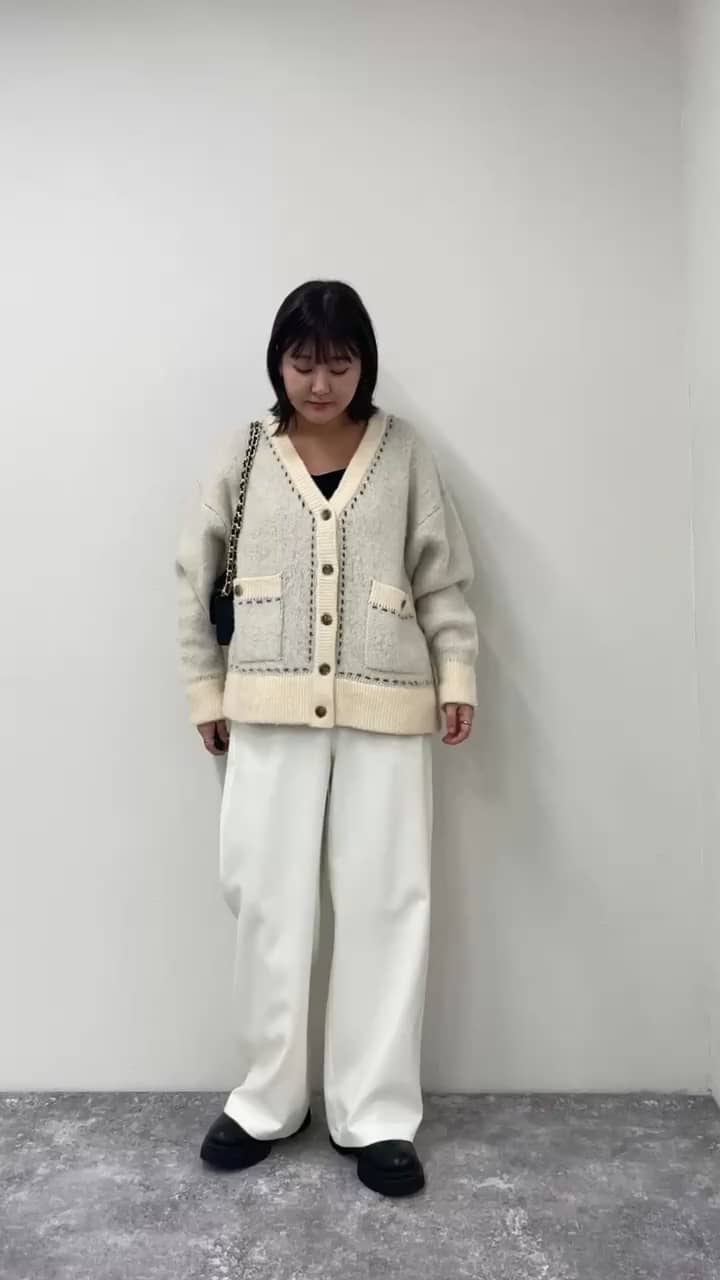 2024.11.18 ふわふわ配色ミディ丈カーディガン⛄️ サムネイル画像