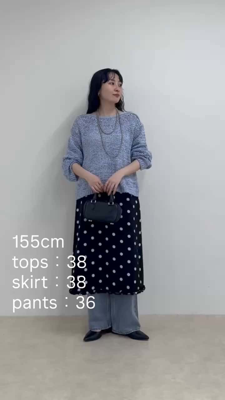 2026.04.14 《155cmコーデ》 ドットのレイヤードスタイル サムネイル画像