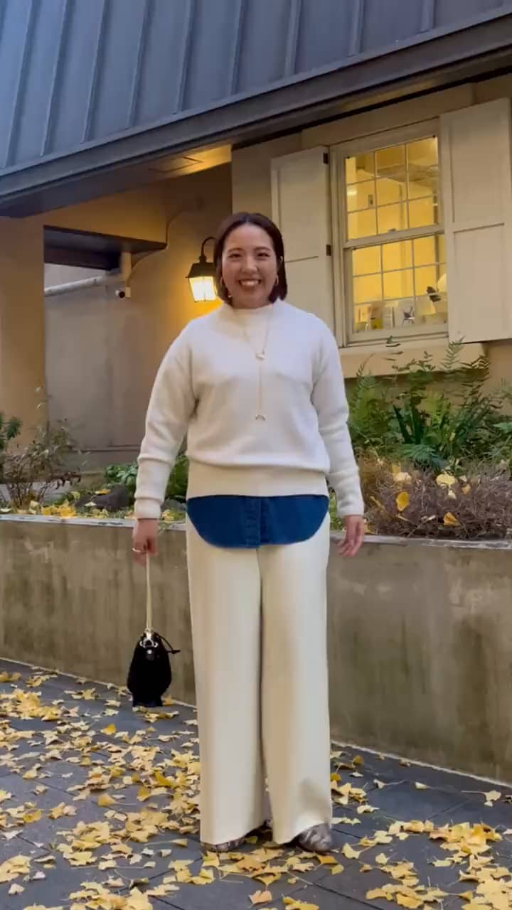 2024.12.09 カジュアル派オールホワイトコーデ サムネイル画像