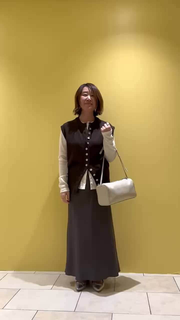 2026.02.13 ニットベスト×スカートコーデ サムネイル画像