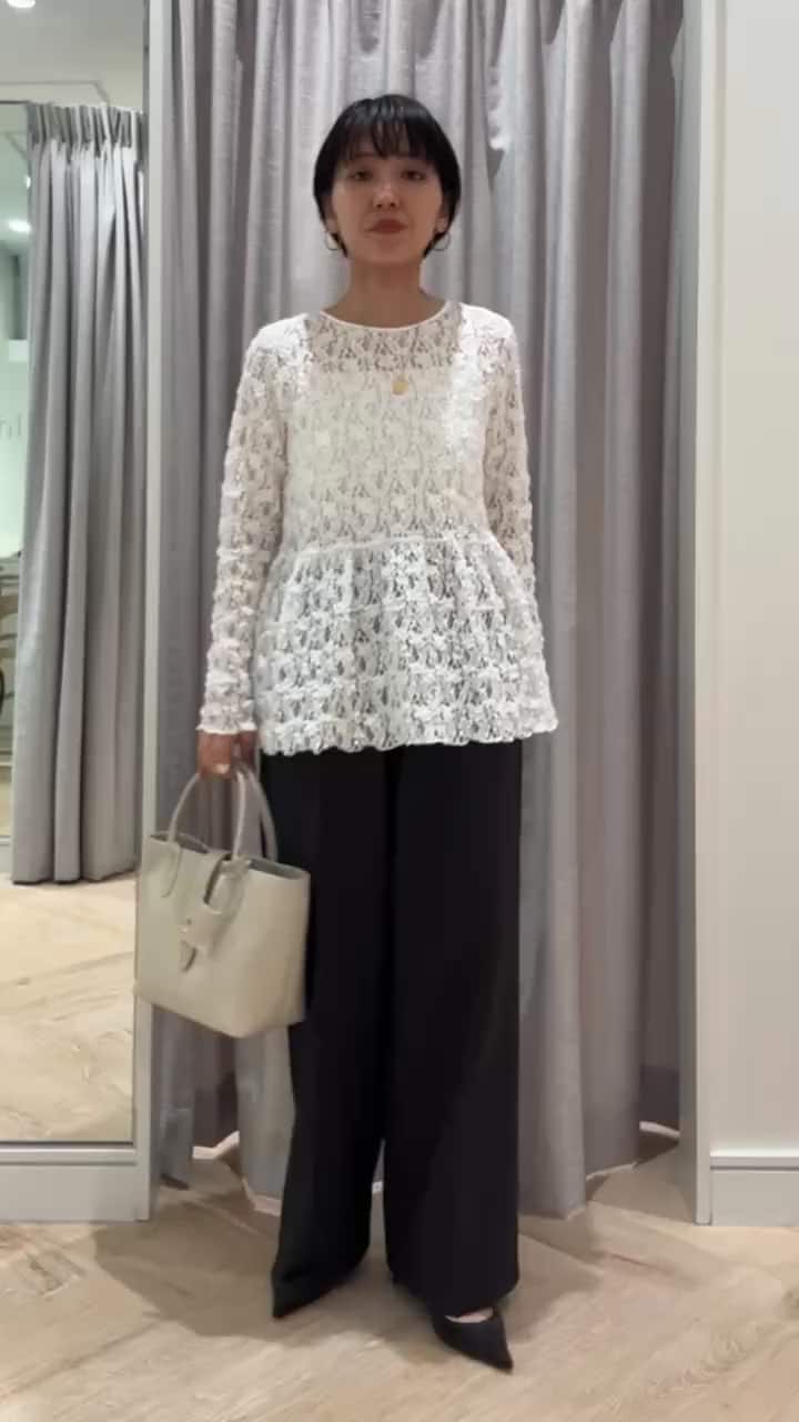 2026.02.08 ストレッチレースペプラムプルオーバー✨ サムネイル画像