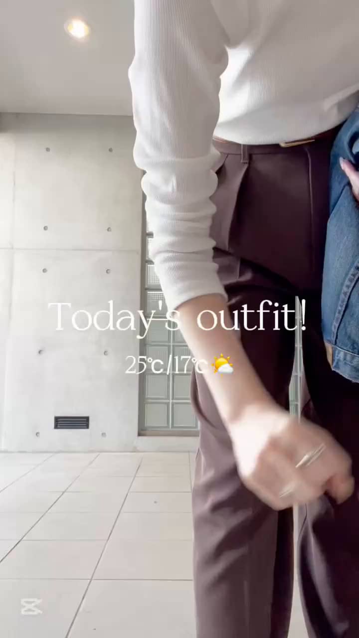2025.05.11 【シンプル派必見！】25℃ ブラウンパンツコーデ！ サムネイル画像