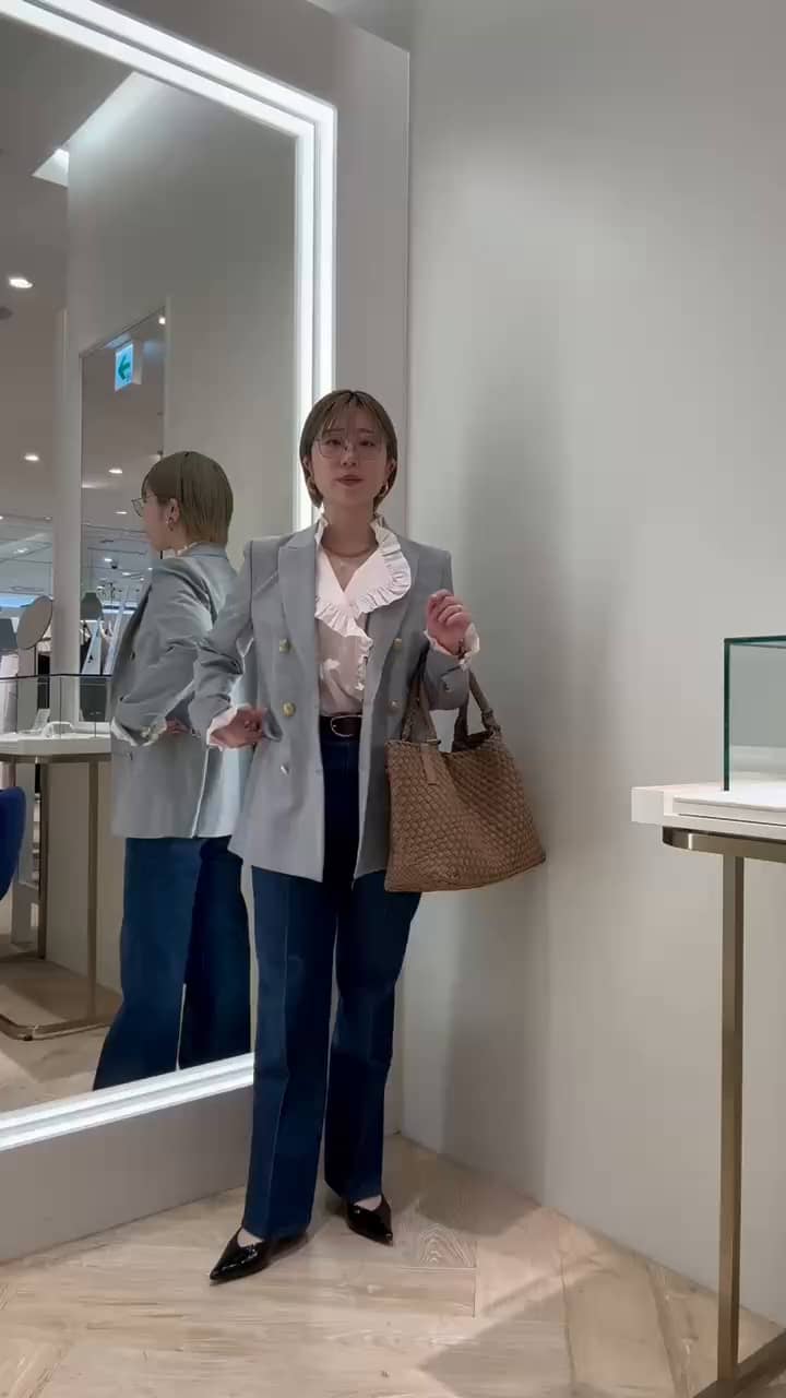 2026.03.07 フリルブラウスの甘めカジュアルコーデ サムネイル画像