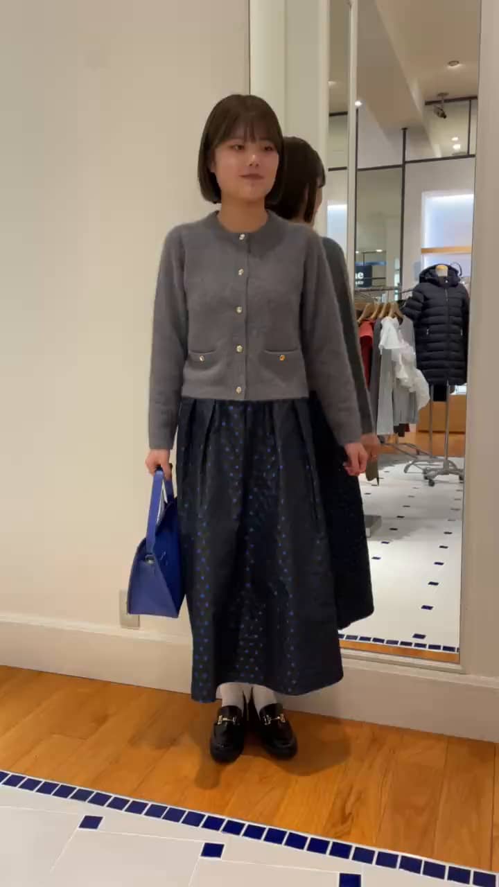 2025.11.14 ヘアリーニットジャケットコーデ サムネイル画像