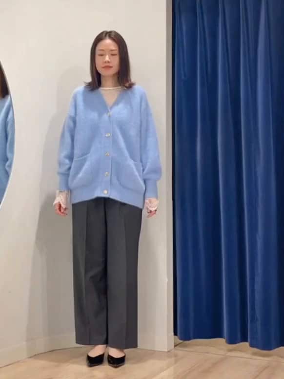 2025.10.26 カシミヤ混ヘアリーVネックカーディガン
 サムネイル画像