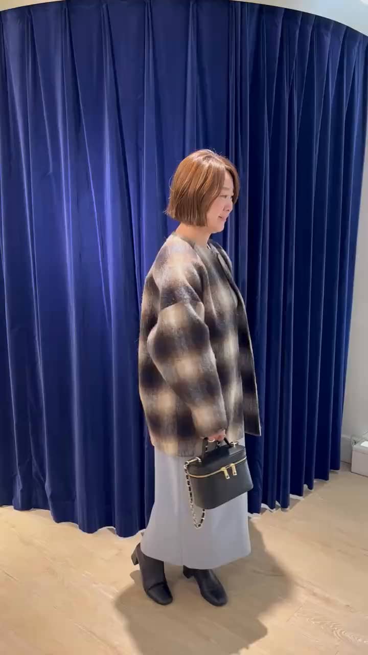 2026.10.14 チェックシャギーコート サムネイル画像