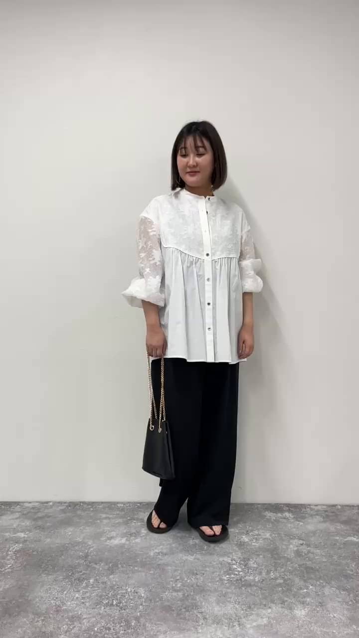 2024.03.04 シアージャガード袖ボリュームブラウス サムネイル画像