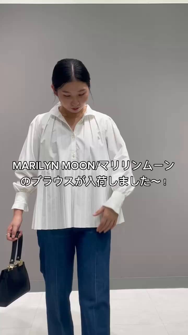 MARILYN MOON/マリリーンムーン】pleated embroidery blouse（3-0290-5