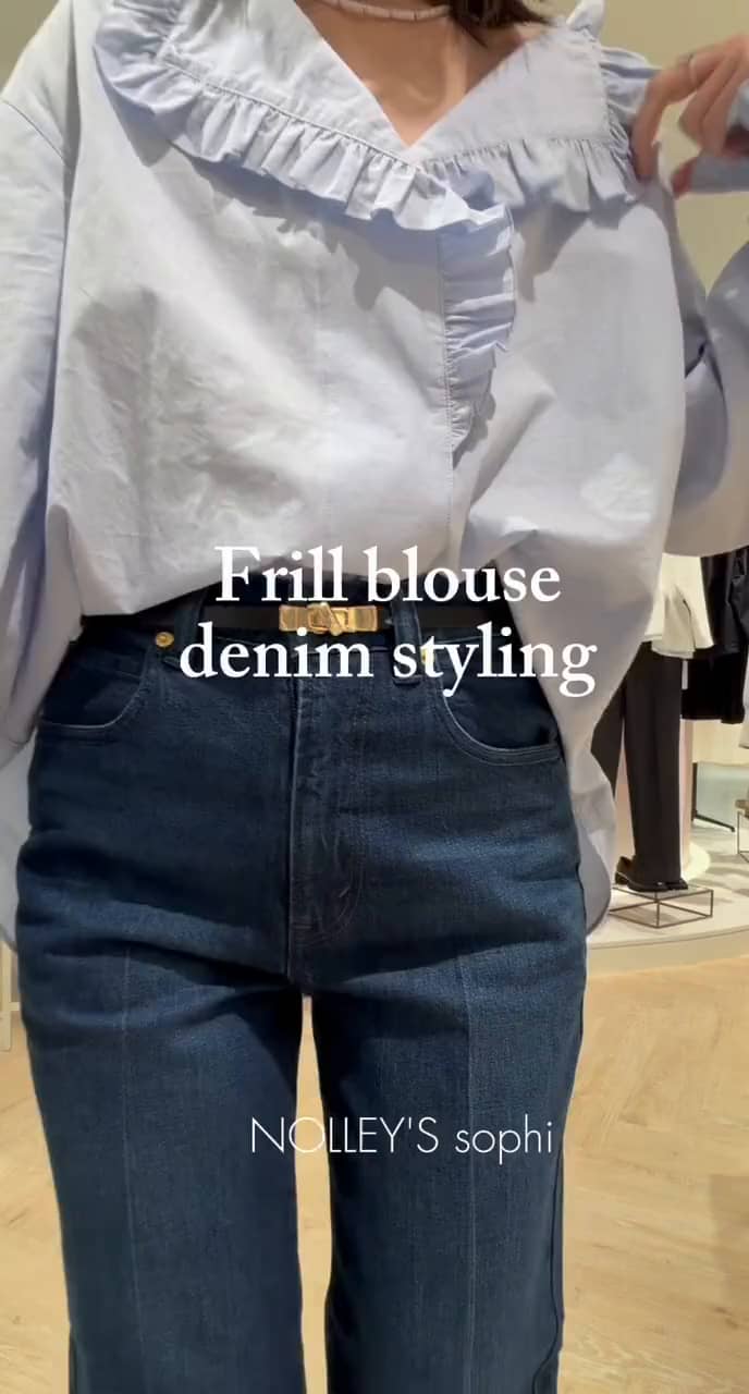 2026.02.26 フリルブラウス×デニムスタイリング サムネイル画像