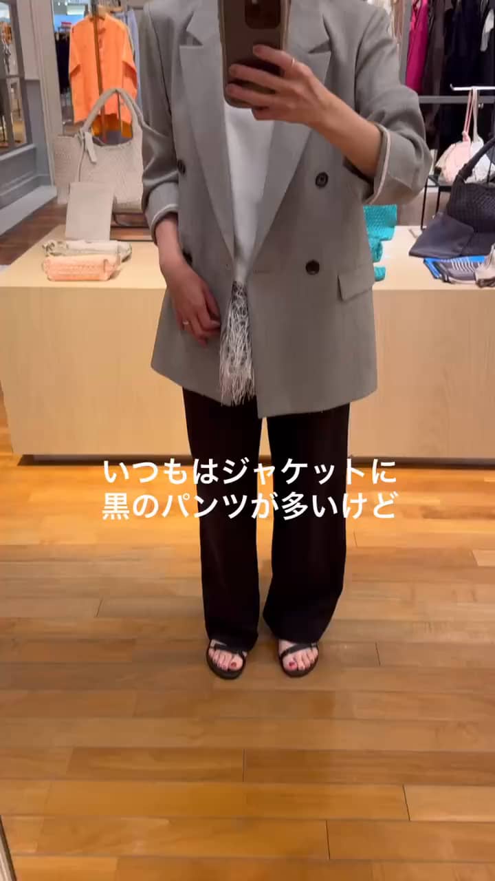 2026.08.18 ジャケットとピンクのパンツコーデ サムネイル画像