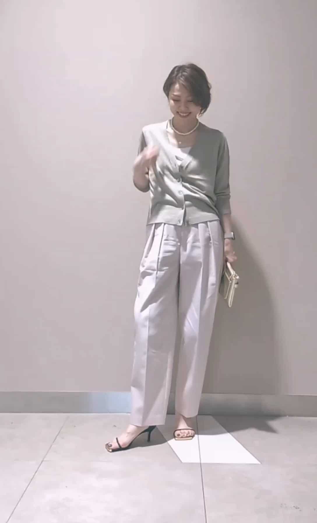 2024.08.02 ラメカーディガン+ピンクパンツ サムネイル画像