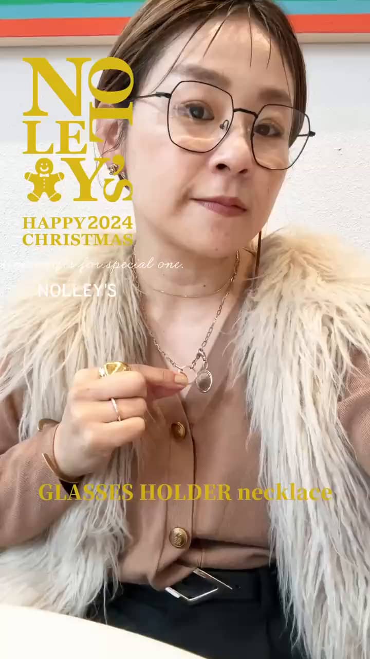 NOLLEY'S グラスホルダー ネックレス chocolat様 林別注‼️グラス&ネックレス、チェーン｜MOVIE詳細｜【SUMMER SALE開催