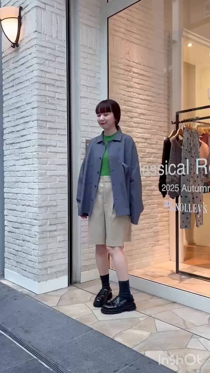 2025.10.02 ビッグシルエットシャツ×ハーフパンツ サムネイル画像