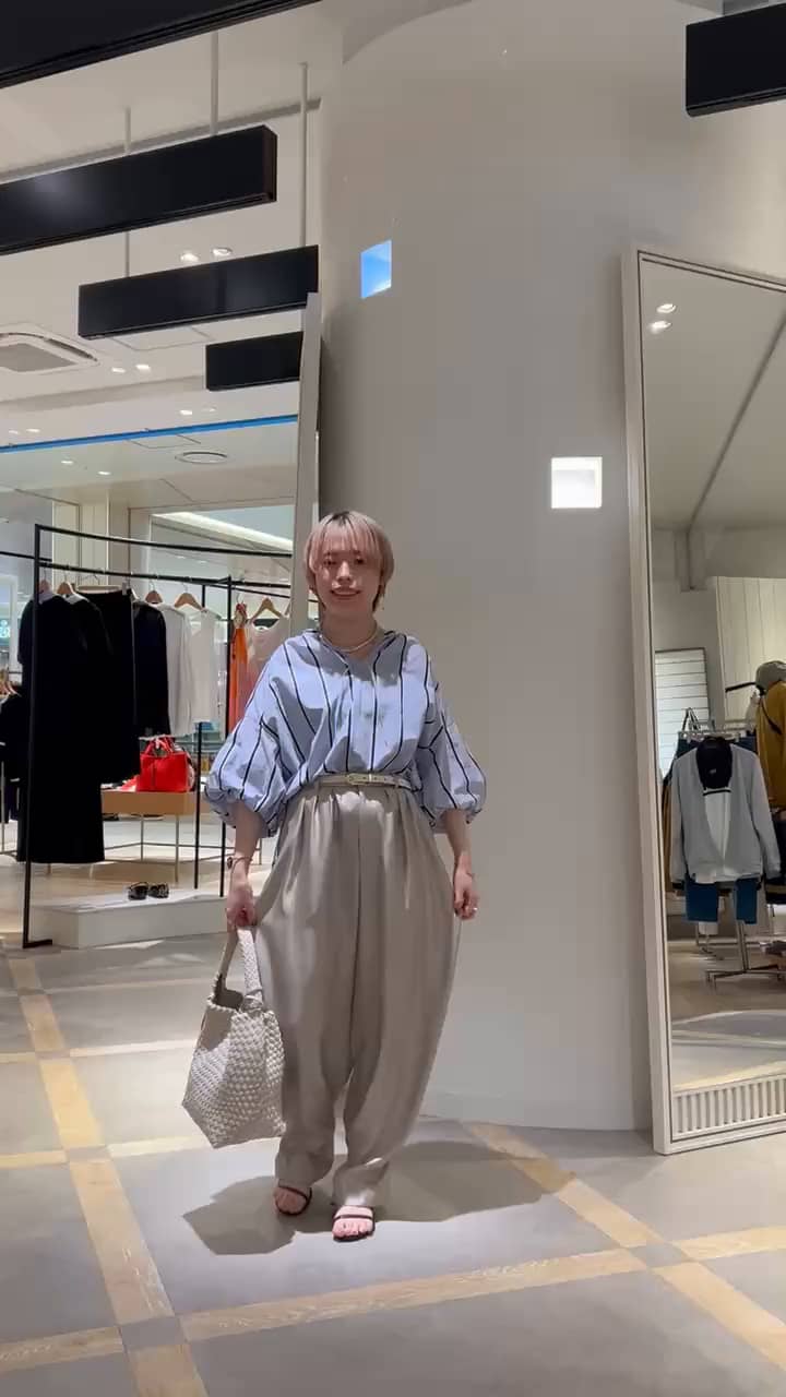 2026.04.11 ウォッシャブルドビーストライプブラウス サムネイル画像