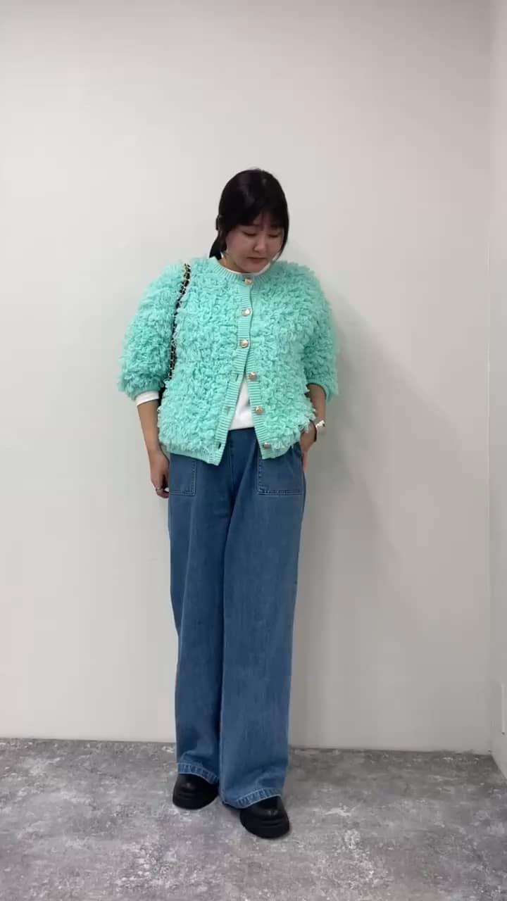 誕生日プレゼント デニムイージーベイカーパンツ（4-0330-6-29-003）｜fredy emue パンツ