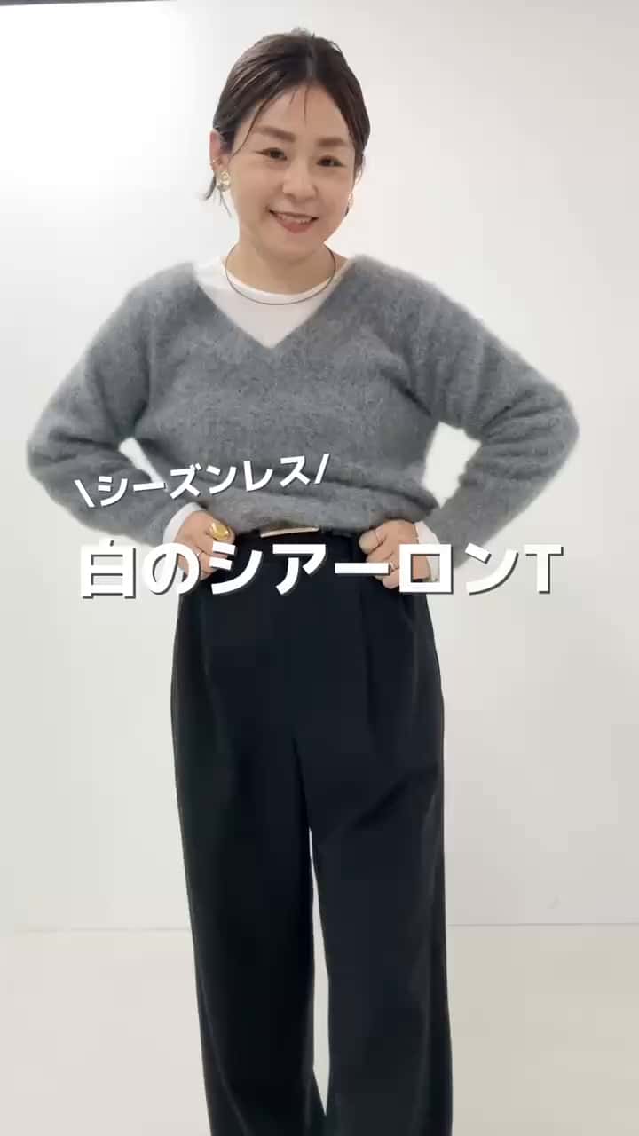 2024.12.08 白のシアーロンT‼️ 私はこう着てる！！ サムネイル画像