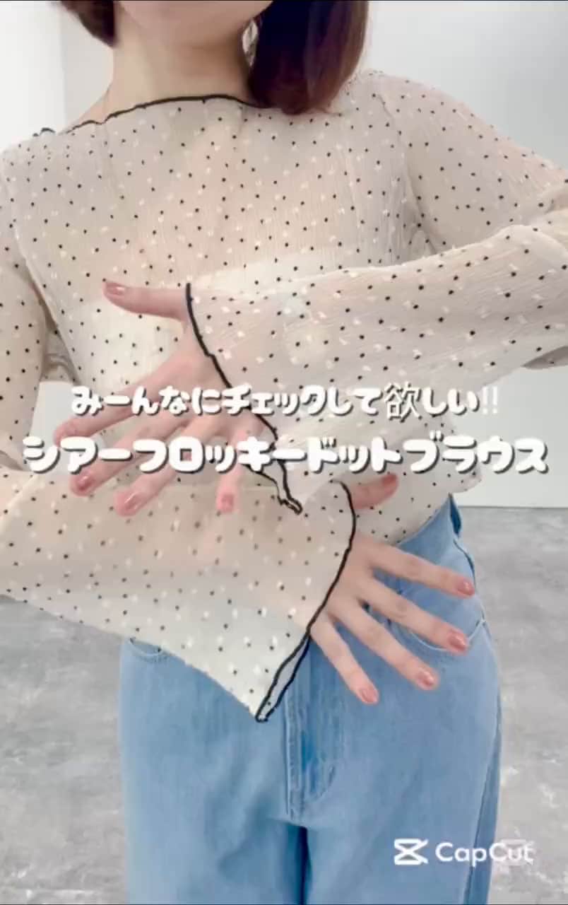 2025.03.30 \シアーフロッキードットブラウス/ サムネイル画像