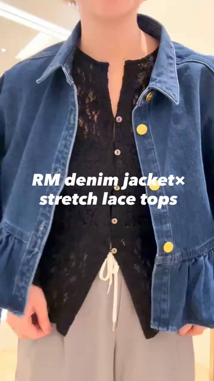 2026.02.03 RM denim jacket×lace  サムネイル画像