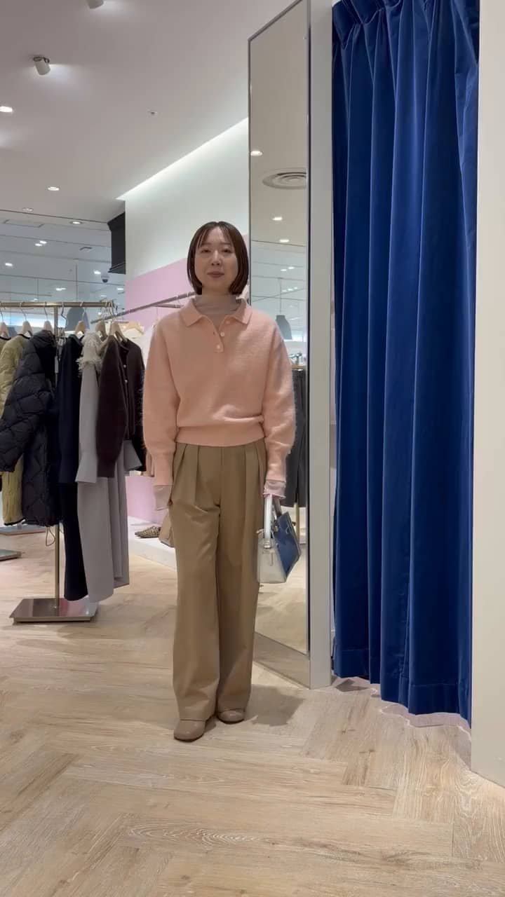 2025.12.26 モヘヤポロ襟ニット　ピンクコーデ🫶🏻 サムネイル画像