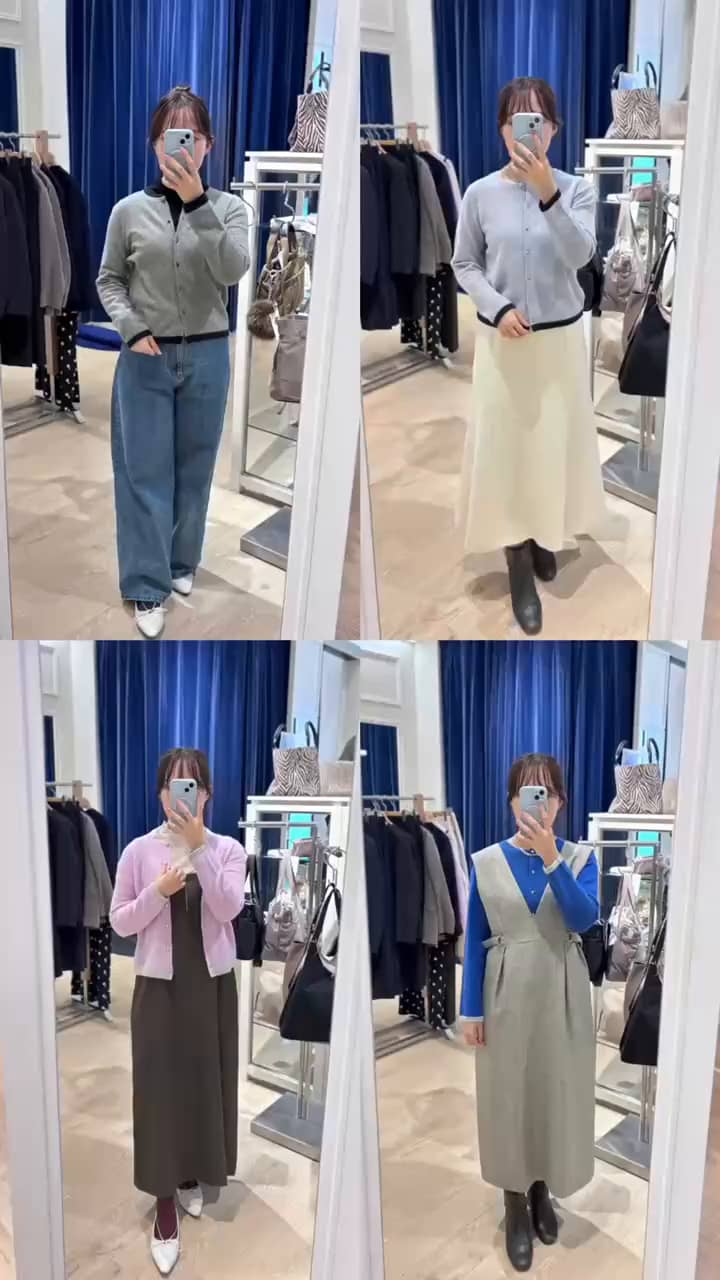 2025.12.17 カシミヤカーディガン4色着てみました！ サムネイル画像