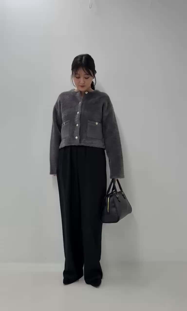 2025.11.10 【シャギーカーデでつくる大人の上品モノトーンコーデ】 サムネイル画像