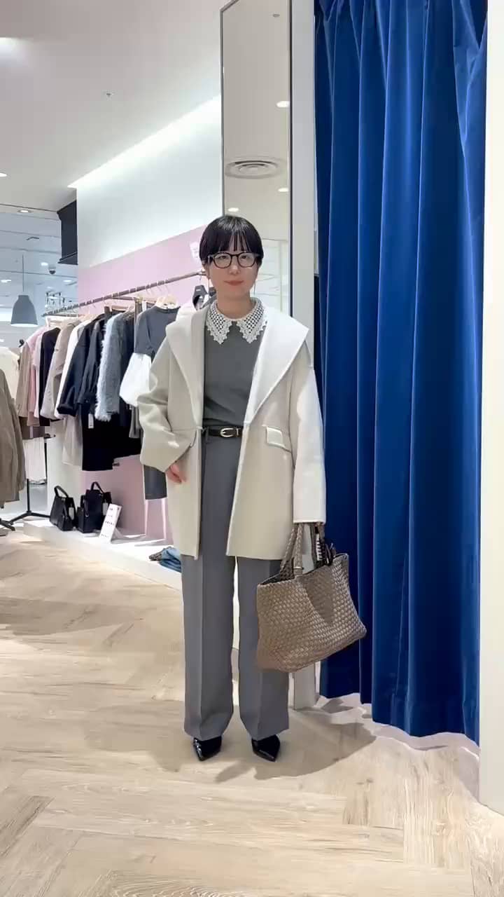 2025.10.31 リバーコートでグレーのワントーン大人カジュアルコーデ サムネイル画像