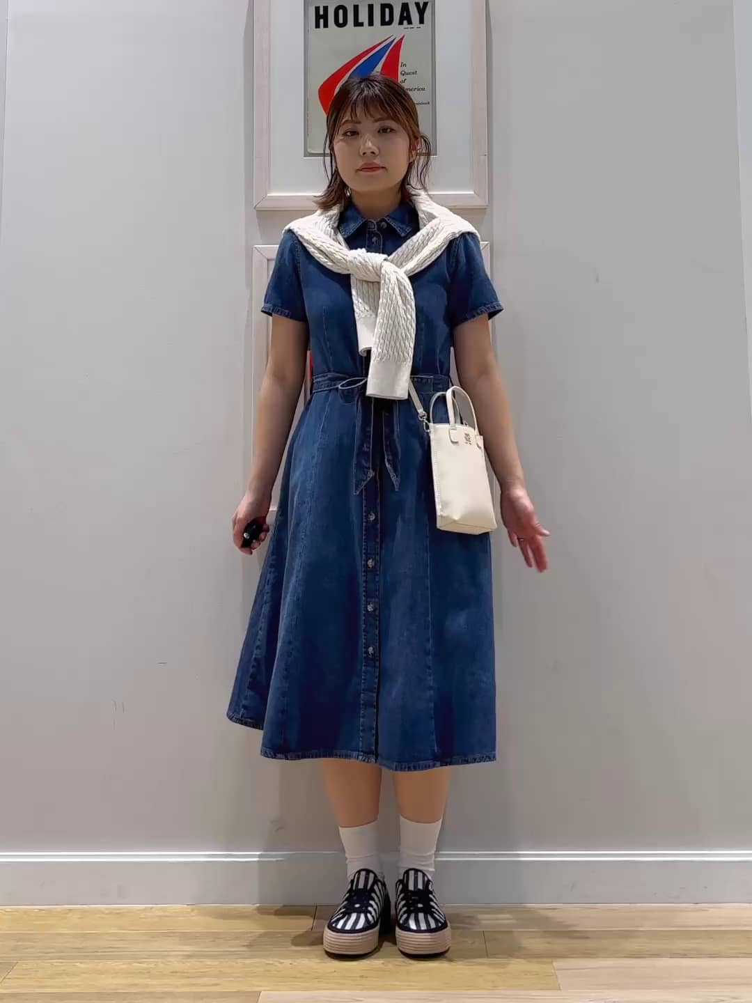 美品トミーヒルフィガーマップ柄スカーフミディシャツワンピース柔らかなシルエットS スタッフスタイリング (Staff Styling) | トミー ヒルフィガー 公式