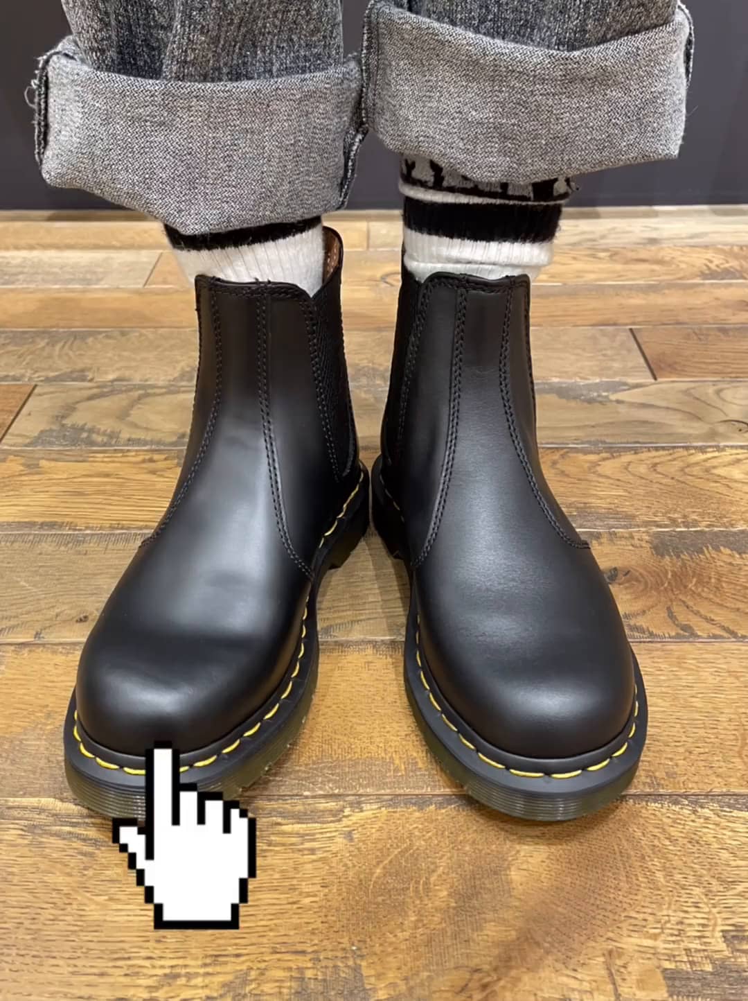 【ドクターマーチン】チェルシーブーツ　UK3 22cm FLORA チェルシー ブーツ